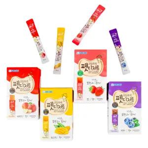 포켄스 펫디저트 유기농 과일퓨레 30스틱 450g 4종 택1 사과 / 망고 / 딸기 / 블루베리 짜먹는 강아지츄르 강아지소화 및 장 건강