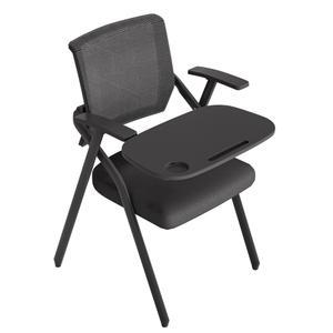 1인용 책걸상 의자 높이 책상 그레이 1인 공부방 C형 일체형책상 대기 학교 팔걸이 바퀴