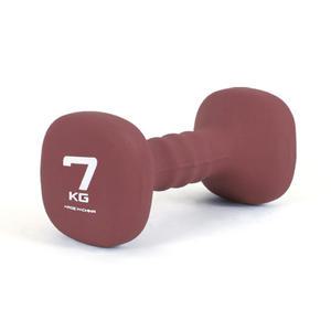 아이워너 네오프렌 컬러아령 7kg(버건디) 사각아령 홈트레이닝 미용 헬스 덤벨 바벨