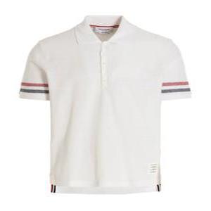 THOM BROWNE 톰브라운 남성 슬리브 스트라이프 폴로셔츠 MJP169AJ0046 100