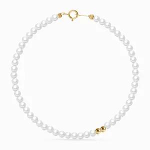 14K 퓨어 더블볼 진주 팔찌