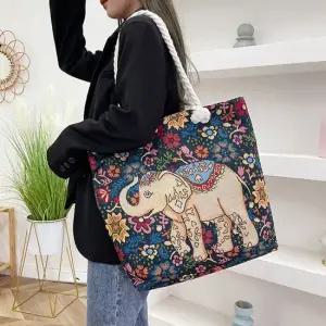 행운의 코끼리 캐주얼가방 빅사이즈 숄더백 코끼리도트백 캐주얼가방 대용량가방