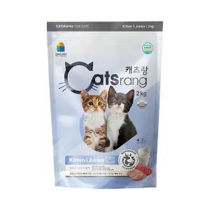 고양이사료 캐츠랑 키튼앤주니어 2kg 어린고양이 전용 캣츠랑 단백질원 90% 이상