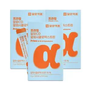 일양약품 프라임 알파CD 알파시클로덱스트린 30포 X 3개 수용성 식이섬유 지방흡착 파인애플맛