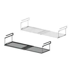 무타공 공간활용 걸이형 길이조절 언더선반 소형/수납/바스켓/다용도/틈새/보조/싱크대/상부장/걸이/정리