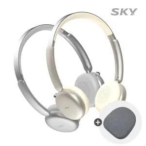 [케이스증정] 스카이 핏 에어 노이즈캔슬링 무선 헤드셋 블루투스 6.0 초경량 온이어 멀티포인트 HA1