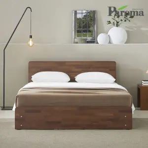 에센스 슬림헤드 서랍 수납 더블 침대 D