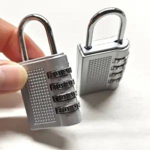 번호자물쇠 4단 비밀번호 실버색상 사물함 창고