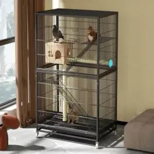 앵무새 놀이터 대형 새장 날림장 이동식 사육장 조류 케이지