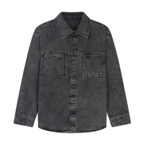 데님 빅 포켓 셔츠 블랙(PJBAH5013)