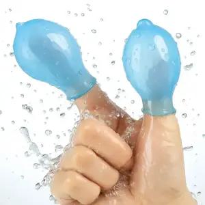 손가락 발가락 상처 보호 실리콘 방수 커버 골무 4P