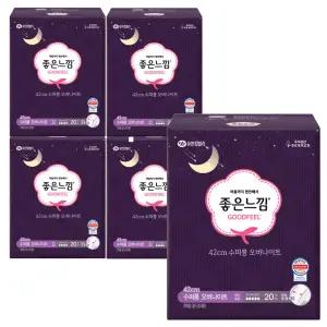 좋은느낌 오리지날 수퍼롱 오버 나이트 20p x5개