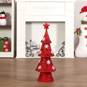 [하프클럽/]레드아트 탁상트리 철제 크마스 미니트리 4단