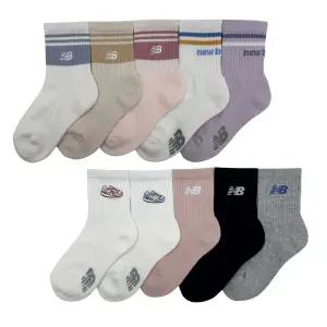 뉴발란스 여아 양말 5족 여자 어린이 아동 키즈삭스 초등 유아 중목양말 요일양말세트