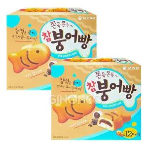 오리온 참붕어빵 348g 2개 찰떡 붕어빵