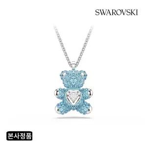 [스와로브스키](강남점)[본사정품/쇼핑백증정] Teddy Heart 아쿠아 블루 목걸이 5737620