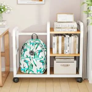 책가방 스토리지 3단 트롤리 스탠드 바퀴 정리대 다용도 수납