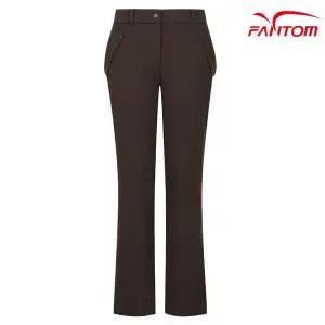 팬텀 여성 기모 밑단 주름 부츠컷 팬츠 221C3PT354 BR 골프 바지 _