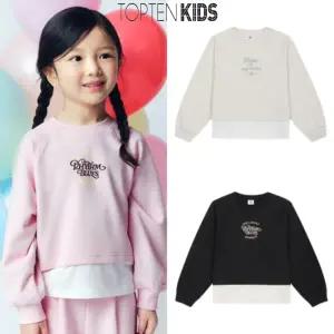 [탑텐키즈](센텀시티점)25년 FW (여아) 라이트 테리 레이어드 스웨트셔츠 MKF3TR2201