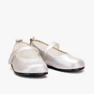 [보리보리/아이들]719 토들러 소가죽 스칼럽 메리제인 - 실버