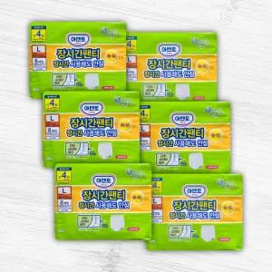 아텐토 성인용기저귀 장시간 팬티 대형 8매x6팩