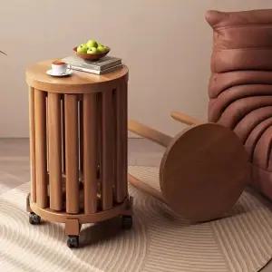 스툴의자 4in1 폴딩 이동식 바퀴 낮은 계단 원목스툴