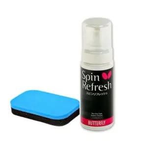 버터플라이 탁구 러버 클리너 스폰지 세트 탁구채 관리용품 리프레쉬 거품타입 150ml