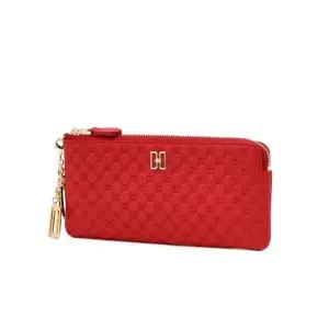 갤러리아 DCWA6E519R2 닥스 레드 DD 로고패턴 소가죽 장지갑