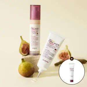 [스킨푸드][쿠폰가23,410원][SET]무화과 비건 콜라겐 앰플 & 크림 + (증정) 무화과콜라겐크림 15ml