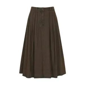 [올리브데올리브](신세계 사우스시티)플레어 기모 데님 스커트 OJ5WSA48