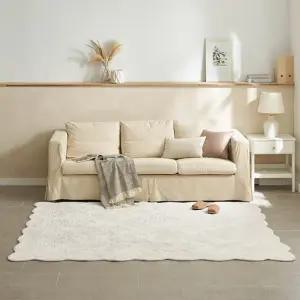 [애끌리아] 세인트 HR 장모 극세사 목화솜 자수 퀼팅 카페트(160x210)