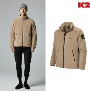 [백화점 출고] K2 플리스 남자 폴라리스 자켓 내추럴 베이지 윈드스토퍼 방풍 털 뽀글이 점퍼 후리스
