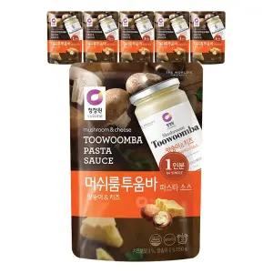 청정원 싱글파우치 머쉬룸투움바소스, 150g, 6개