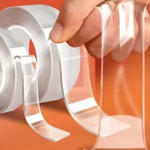 초강력 부착 투명 양면 테이프