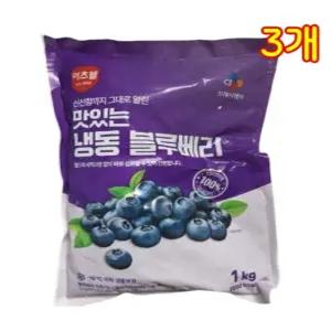 이츠웰 맛있는 냉동 블루베리 1kg 3개