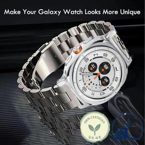 삼성 갤럭시 워치8 클래식 44mm 메탈 스트랩 스테인리스 스틸 손목 시계줄 밴드 팔찌