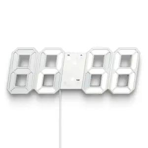 88 LED 벽시계 화이트 디지털 벽걸이시계