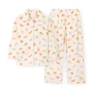 오르시떼 여성 G130 뉴욕뉴욕 긴소매 파자마 세트