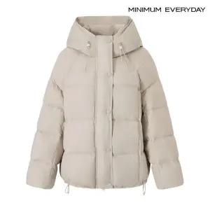 [롯데백화점]미니멈 [미니멈 에브리데이]빅 후드 볼륨 스트링 덕 다운 패딩 점퍼 (EB4JJ019D)