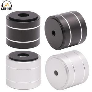 스피커받침 CNC 가공 솔리드 알루미늄 절연 스탠드 베이스 피트 패드 서브우퍼 오디오 스피커 턴테이블 DAC 앰프 PC CD DIY용 30x25mm