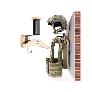 헬맷 거치대 행거 군장 디스플레이 원목색 벽걸이형 걸이대