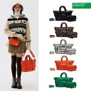 [베네통][베네통]BENETTON 레제로 패딩 토트백 3종 세트_638041