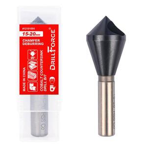 발리리안툴 코발트 싱글 엔드 카운터싱크 드릴 비트 세트, TiAlN 코팅 90도 헤비 듀티 M35 금속, 스테인리스 스틸, 구리, 목재, 섬유판용 챔퍼 공구, 15-20MM