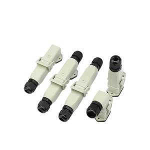 1pc HDC-HA 헤비 듀티 커넥터 4/5/6/8핀 산업용 방수 소켓 플라스틱 하우징 250V 10A/16A(AL142208F-RGYBW)