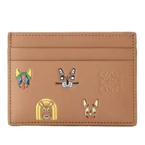 로에베 애니멀 자수 엠보스드 로고 카드지갑 C643322 X479579