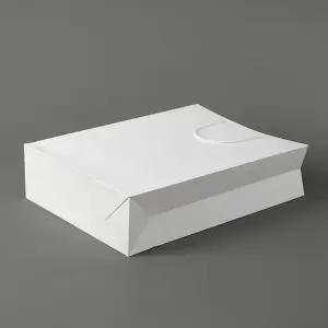 32x44 5p 세로 흰색 종이쇼핑백 무지 무지쇼핑백 종이쇼핑백 종이가방 쇼핑봉투 종이백