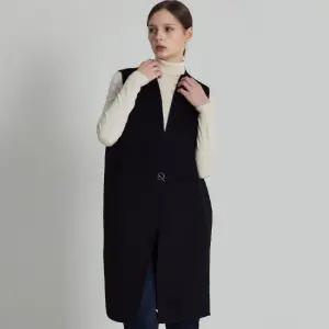 [GS단독][르오트(LeOT)] 프리미엄 캐시미어 울블렌디드 버클 롱 베스트-사이즈 55~88까지