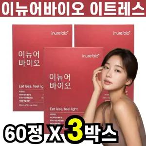 이트레스 이뉴어바이오 돼지감자 추출분말 바나바잎 추출물 60정 3박스 3개월분