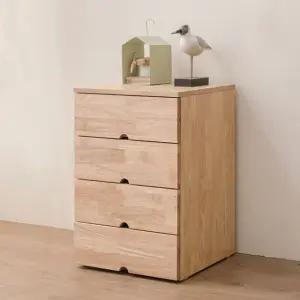 [착불]미니서랍장 4단 원목 협탁 40cm KD543