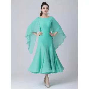 스포츠 댄스복 사교 공연의상 드레스 댄스 여성용 탱고 왈츠복 무대의상